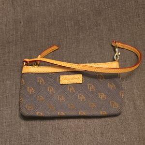 Dooney & Bourke Brown and Tan Wristlet